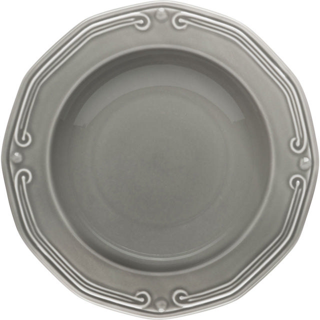 ATHENEE SOUP PLATE 23CM GREY