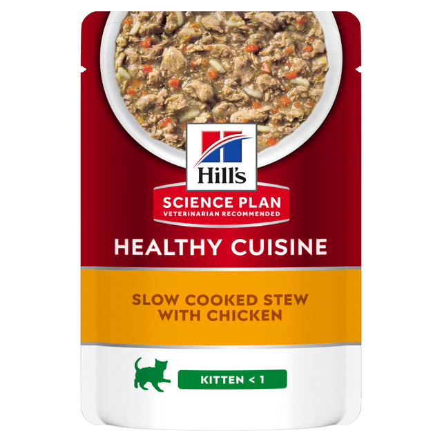 HILLS SCIENCE PLAN KITTEN CHICKEN STEWPOUCH 0.08KG