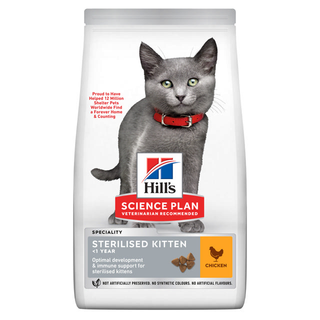 HILLS SCIENCE PLAN KITTEN STERILISE CHICKEN 0.3KG