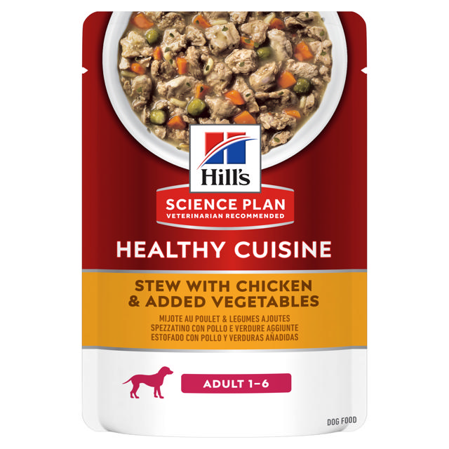 HILLS SCIENCE PLAN CAN ADULT DOG CHICKEN STEW POUCH 90GR