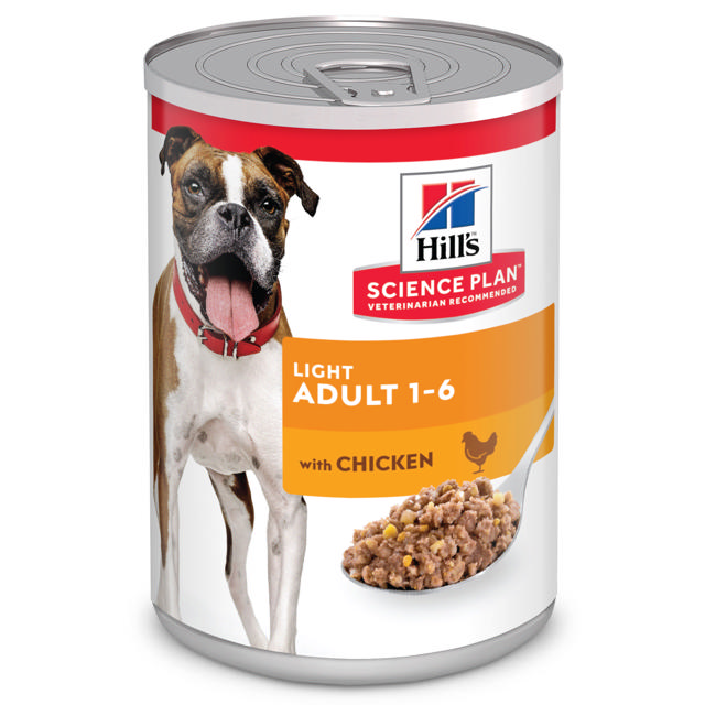 HILLS SCIENCE PLAN CAN ADULT DOG LIGHT CHICKEN 0.37KG