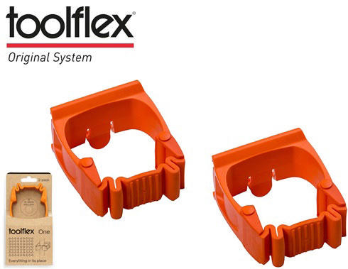 TOOLFLEX ONE 2PCS + ADAPTER ΚΡΕΜΑΣΤΡΑ ΣΚΟΥΠΑΣ 15-35MM ΠΟΡΤΟΚΑΛΙ