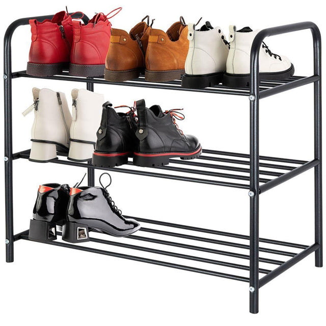 SHOE RACK 3 LAYERS 58X66X34CM