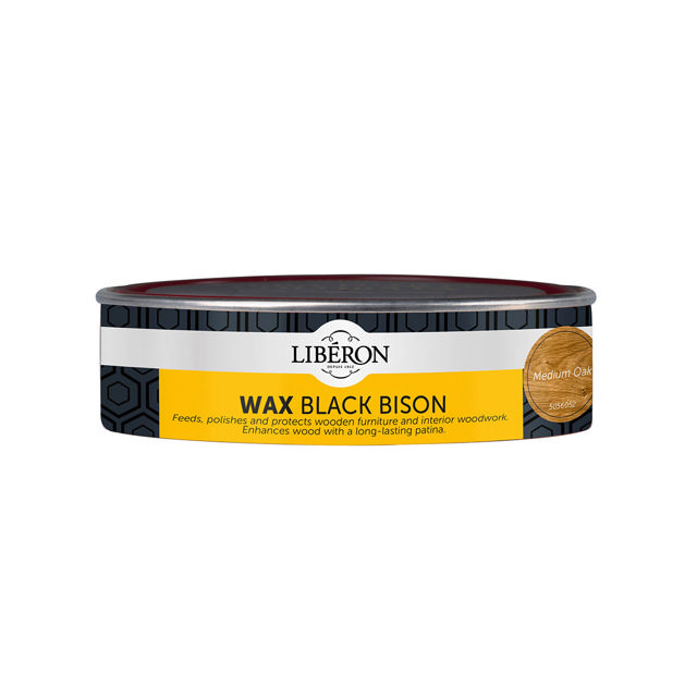 LIBERON MEDIUM OAK PASTE WAX WOOD PROTECTANT 150ML