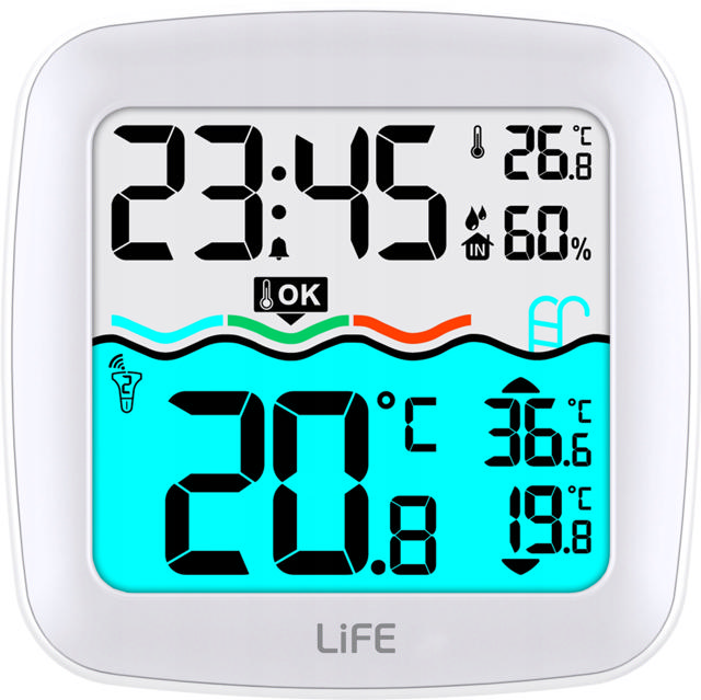 LIFE 221-0295 LAGOON WIRELESS DIGITAL POOL THERMOMETER