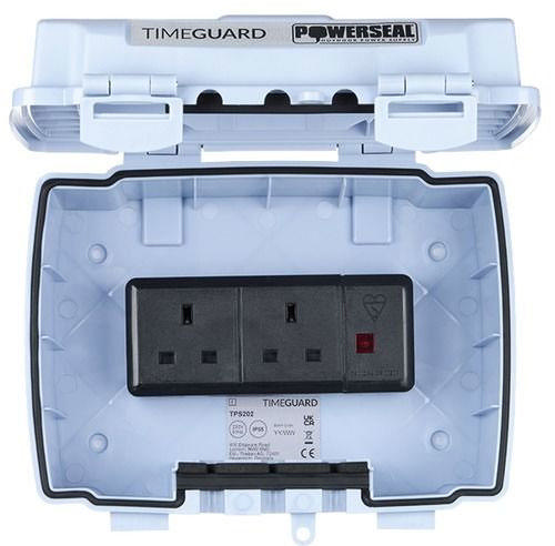 TIMEGUARD IP55 2-G 13A SOCKET STRIP 