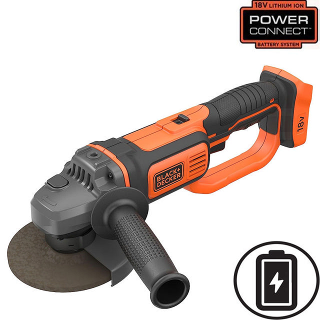 BLACK & DECKER BCG720N-XJ ΓΩΝΙΑΚΟΣ ΤΡΟΧΟΣ 125MM SOLO BATTERY 18V