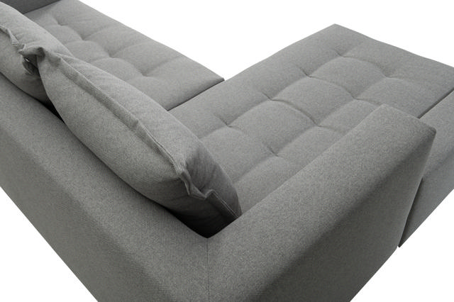 ERNESTO SOFA CORNER GREY 250X170CM