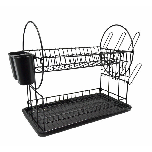 ANKOR DISHRACK 2 TIER 50X24CM BLACK