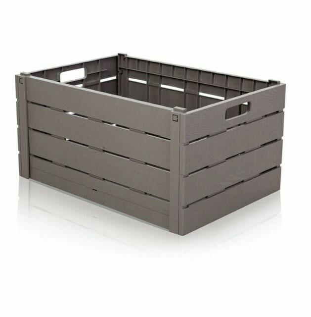 STRATA FOLDING CRATE 60L ANTHRACITE