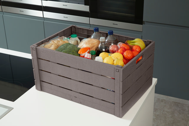 STRATA FOLDING CRATE 60L ANTHRACITE