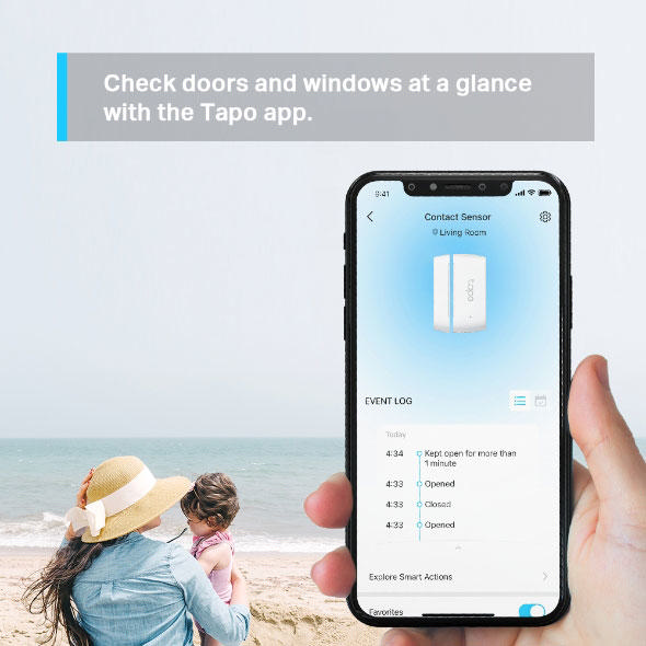 TP-LINK TAPO T110 ΈΞΥΠΝΟΣ ΑΙΣΘΗΤΗΡΑΣ ΕΠΑΦΗΣ