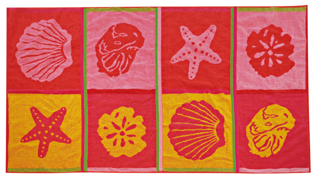 BEACH TOWEL JAQUARED 86X160CM 4 ASSORTED DESIGNS