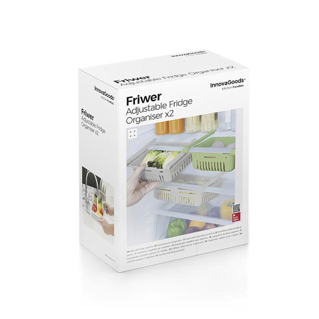 INNOVAGOODS V0103197 FRIWER FRIDGE ORGANISER 2PCS