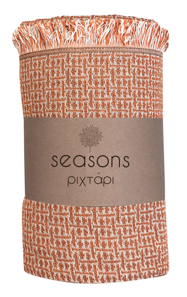 IONION ΡΙΧΤΑΡΙ SEASONS 180X170CM ORBIT TERRACOTTA 3 ΔΙΑΦΟΡΕΤΙΚΑ ΣΧΕΔΙΑ