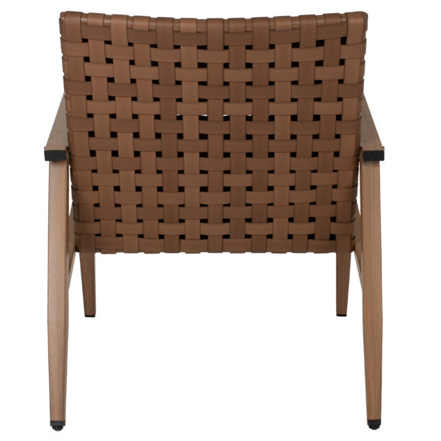 ΠΟΛΥΘΡΟΝΑ ΜΕΤΑΛΛΟ ΟΨΗ ΞΥΛΟΥ & RATTAN ΔΕΡΜΑ-LOOK 63.5X75.5X77CM 