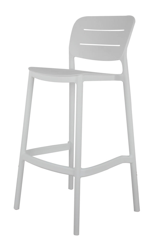 ERICA PLASTIC STOOL WHITE H75CM