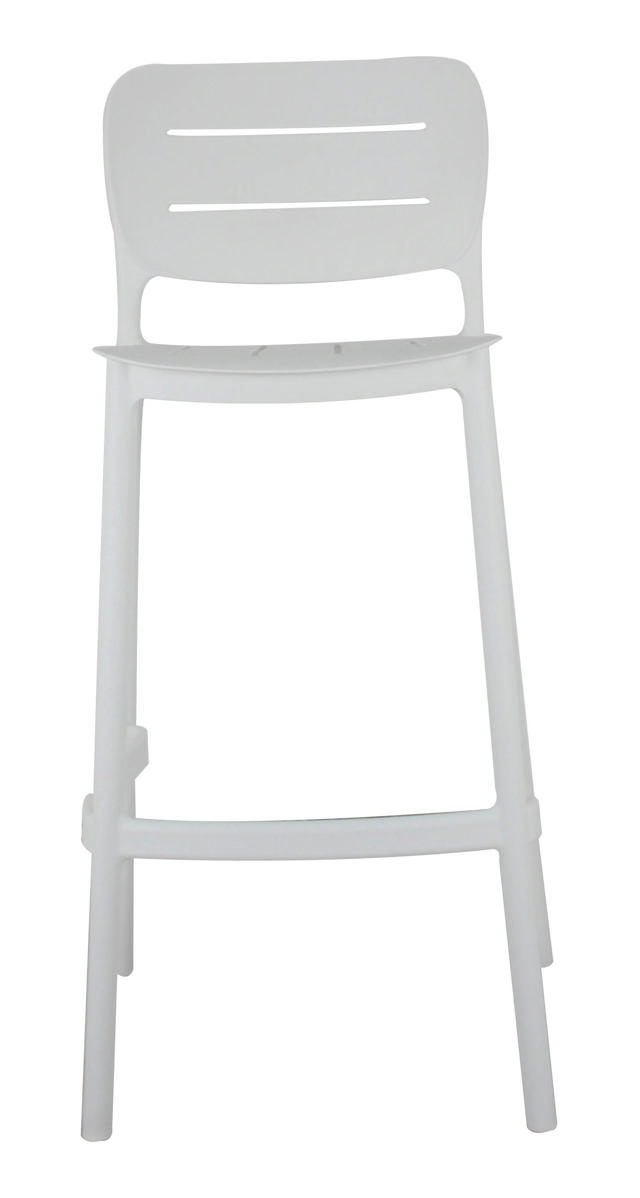 ERICA PLASTIC STOOL WHITE H75CM