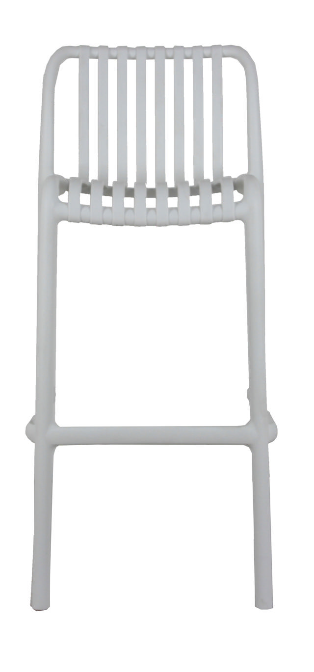 ANGELIC PLASTIC STOOL WHITE H65CM