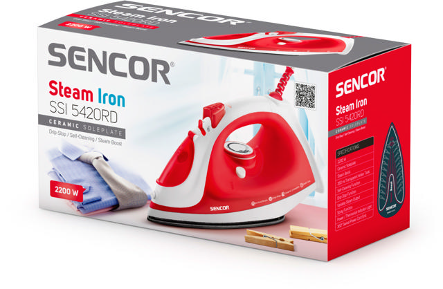 SENCOR SSI 5420RD-MEG2 S STEAM IRON 260ML 2200W