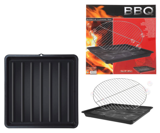 BBQ TRAY PP SQUARE 67X67X6CM