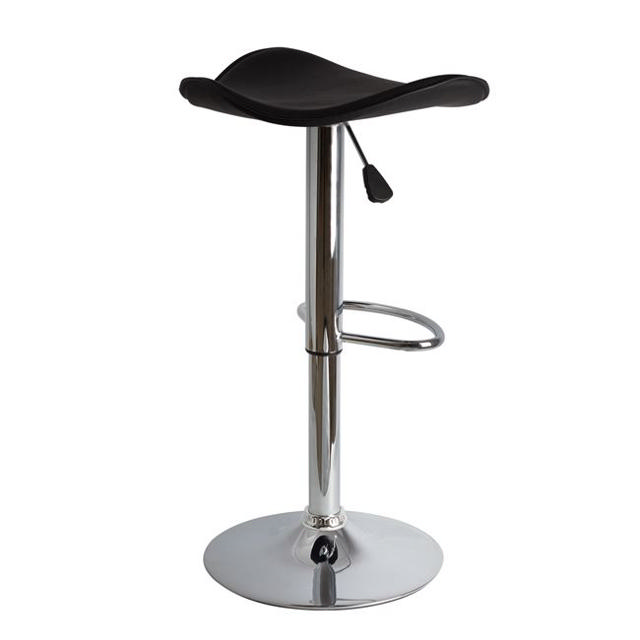 GANNA BAR STOOL HM201.01 BLACK PU WITH GAS LIFT 45X45X82CM