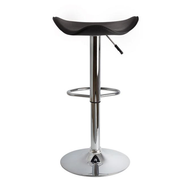 GANNA BAR STOOL HM201.01 BLACK PU WITH GAS LIFT 45X45X82CM