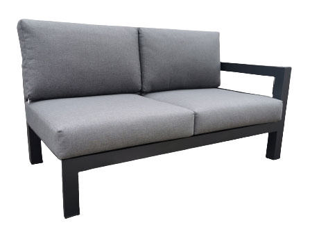 CLARA CORNER SOFA SET 2PCS - GREY