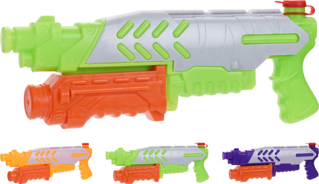 WATER PISTOL 33CM 4 ASSORTED DESIGNS