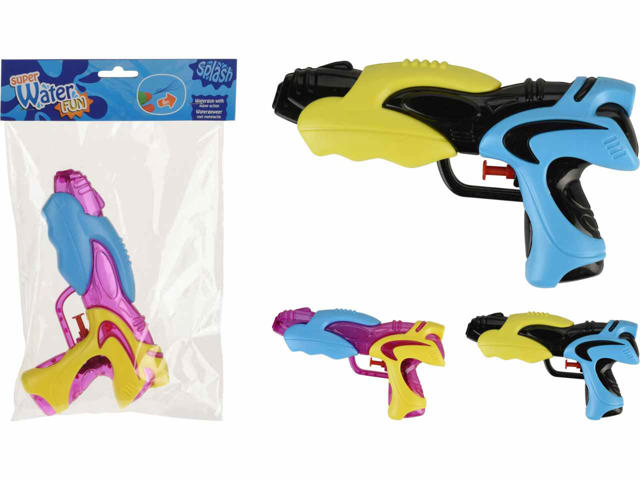 WATER PISTOL 195MM 2 ASSORTED DESIGNS