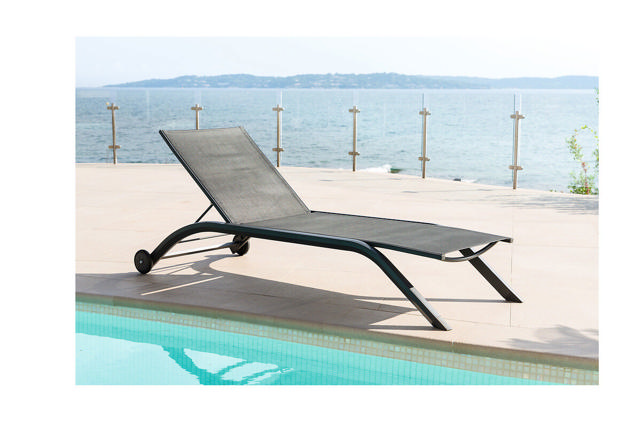 HESPERIDE MILENIO SUN LOUNGER ANTHRACITE