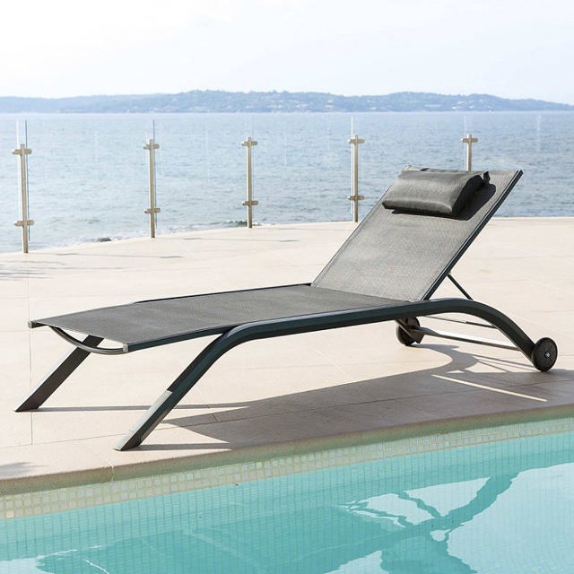 HESPERIDE MILENIO SUN LOUNGER ANTHRACITE