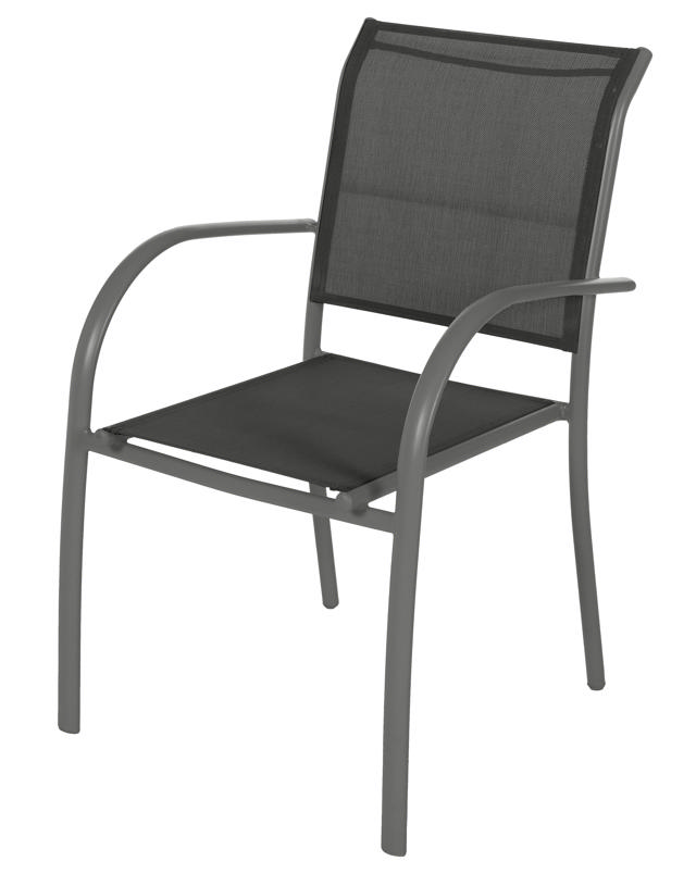 HESPERIDE PIAZZA OUTDOOR CHAIR 56Χ65Χ87CM  - GRAPHITE