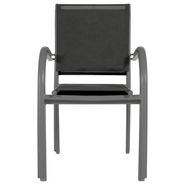 HESPERIDE PIAZZA OUTDOOR CHAIR 56Χ65Χ87CM  - GRAPHITE