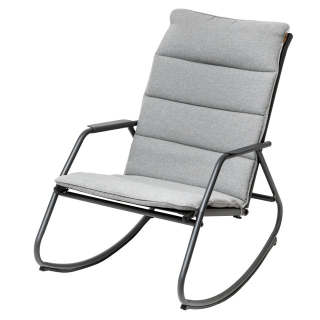 HESPERIDE BAMBA ROCKING CHAIR 61X100X90CM - GRAPHITE