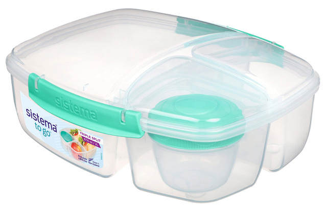 SISTEMA TO GO TRIPLE SPLIT LUNCH BOX 2LTR