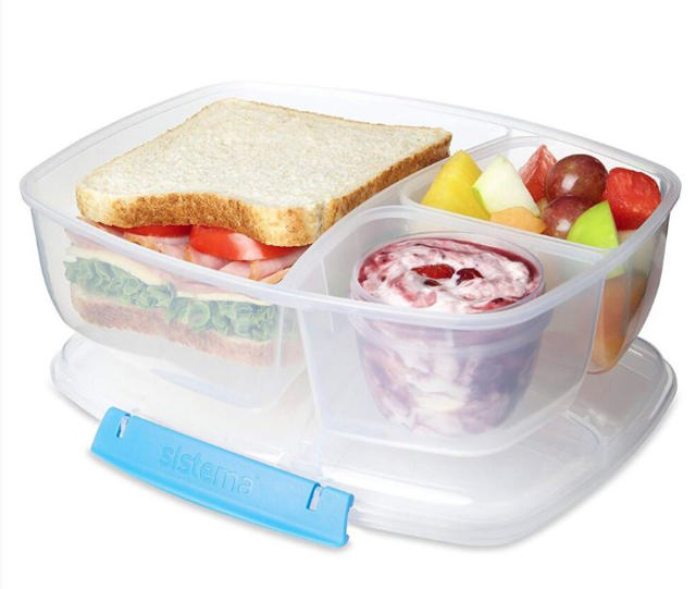 SISTEMA TO GO TRIPLE SPLIT LUNCH BOX 2LTR