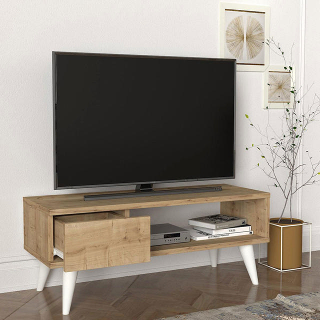 ARTELIBRE 14410200 TELENDOS TV STAND 90X30X33CM NATURAL