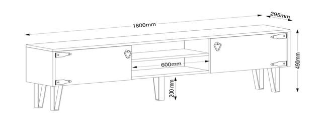 ARTELIBRE 14410045 THIRA TV STAND 180X30X49CM