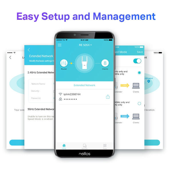 TP-LINK RE505X WI-FI 6 SPEEDS RANGE EXTENDER