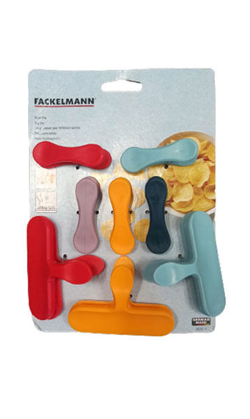 FACKELMANN 686267 FOOD CLIPS SET OF 8PCS