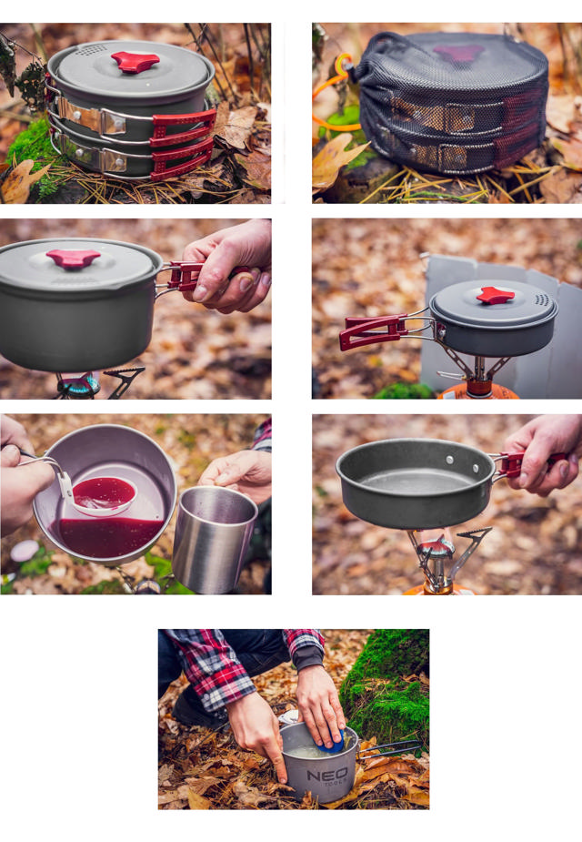 NEO 7 IN 1 CAMPING TRAVEL UTENSILS 