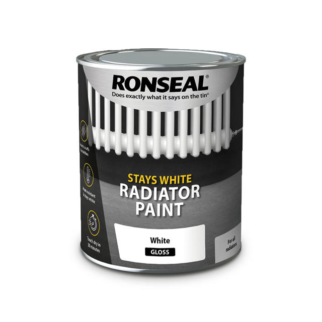 RONSEAL® STAY WHITE RADIATOR PAINT GLOSS 750ML