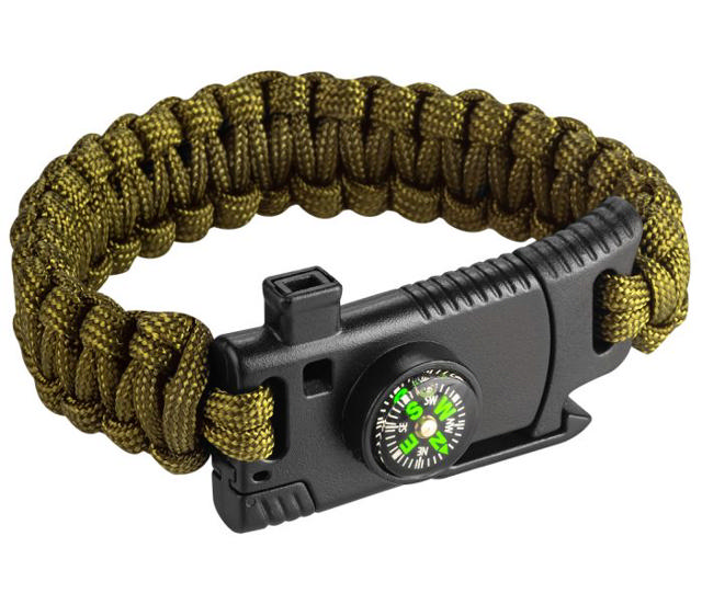 NEO 5 IN 1 SURVIVAL BRACELET WITH COMPASS