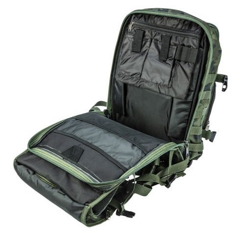 NEO CAMO BACKPACK 4 INSIDE AND 18 OUTSIDE POCKETS