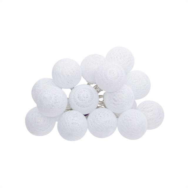 LED LIGHTS STRIPE WITH BALLS WHITE