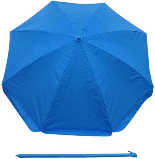 BEACH UMBRELLA 200CM PVC BLUE