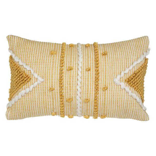 CUSHION ROW 30X50CM YELLOW