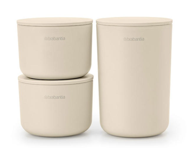 BRABANTIA RENEW STORAGE POT SET OF 3