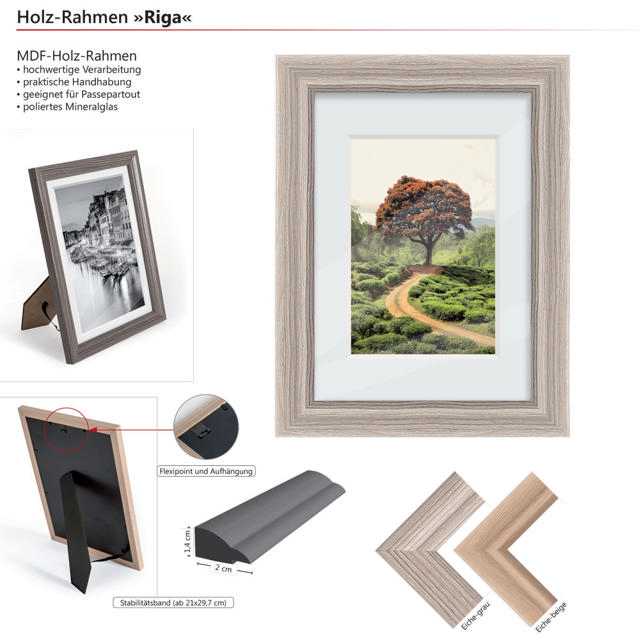 THE WALL RIGA PHOTOFRAME 10.5X15CM BEIGE